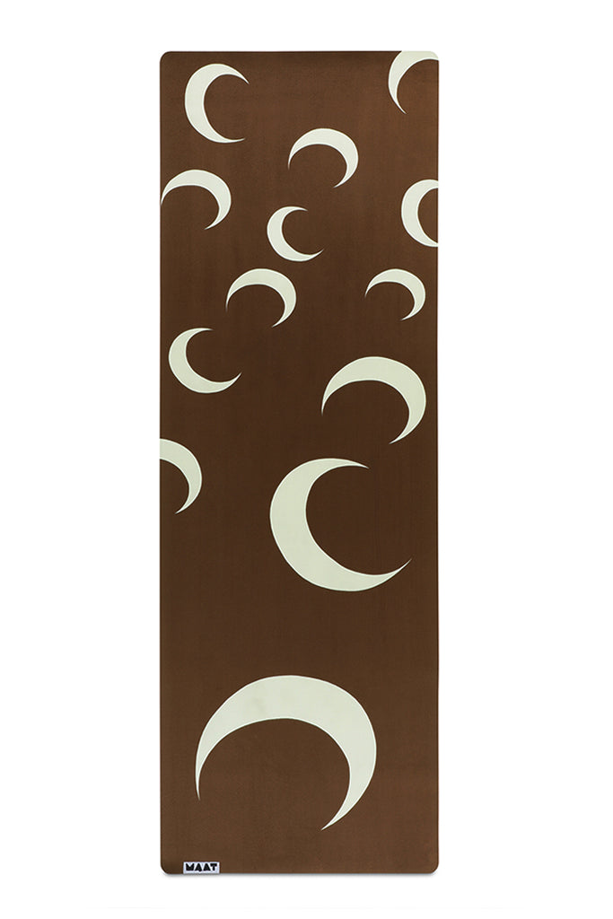 Moons Suede Yoga Mat Flat Lay