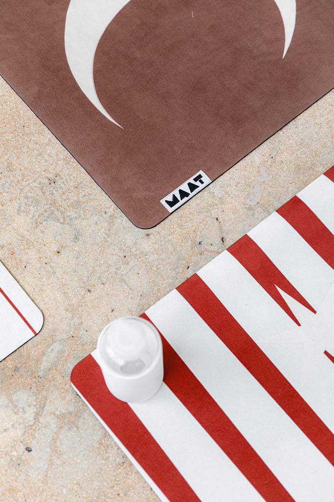 Close up of yoga mats