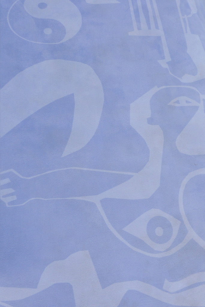 Close Up detail shot of printed yoga mat artwork