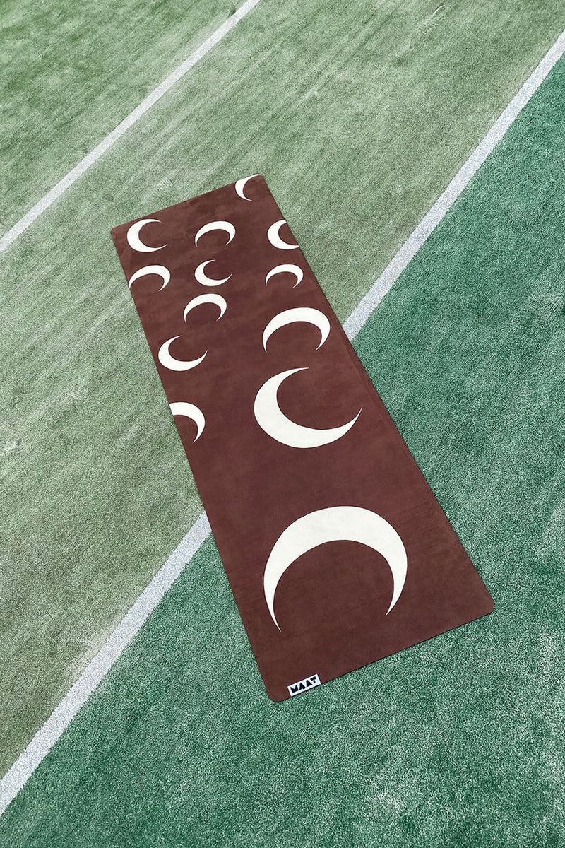 Flatlay mat laying on the athletic track